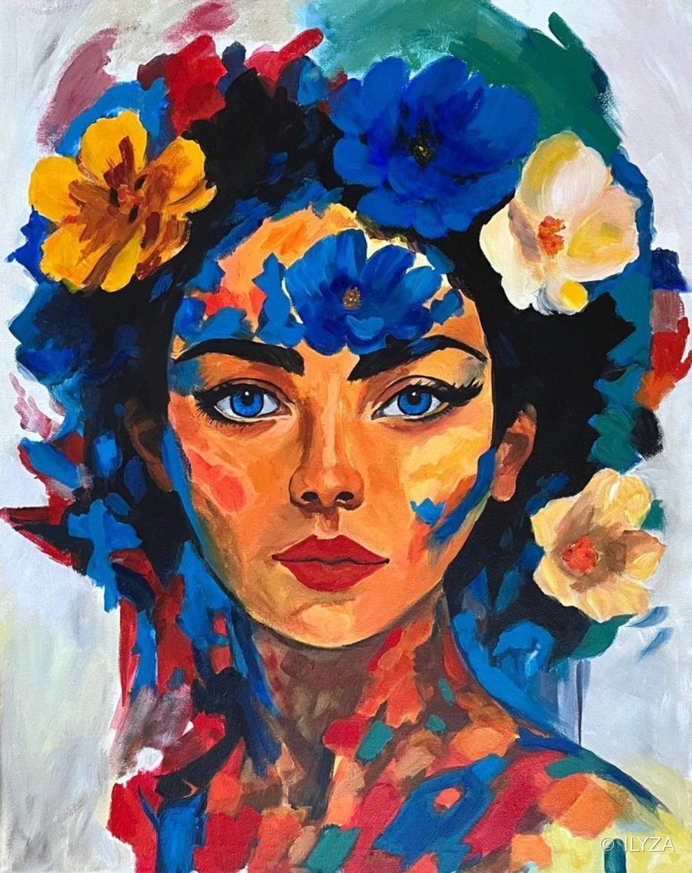 Éclosion, second souffle, Acrylique, 50 × 40 cm · ILYZA