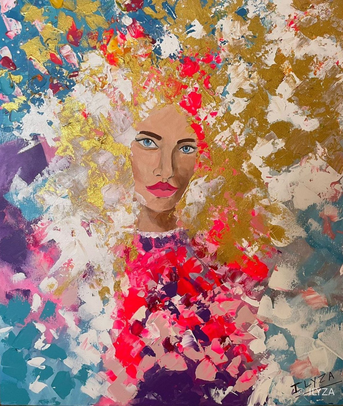 Jour de fête, acrylique d’ILYZA